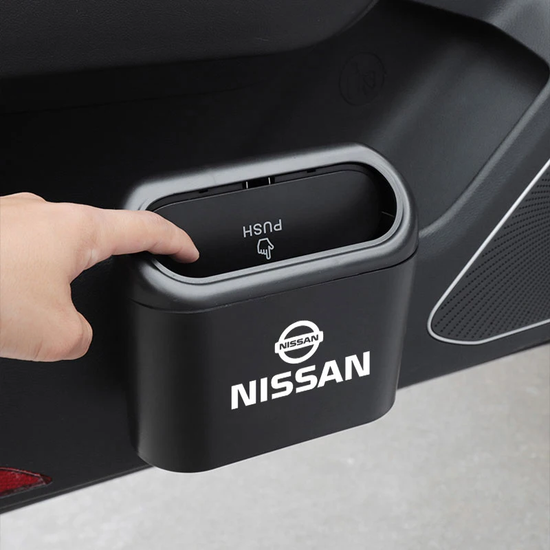 

Handing Car Trash Can Storage Box For Nissan Tiida Sylphy Teana X-trail 1 2 T31 T32 Serena Almera Qashqai Titan Auto Accessories