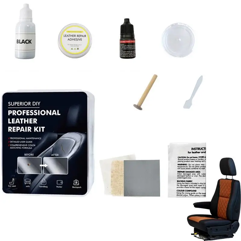 

Набор для ремонта мебели 7 цветов, набор для ремонта кожаного салона автомобиля, многофункциональный набор для ремонта кожи для автомобильных сидений, диванов и мебели
