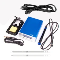 high quality portable 110v 75w lcd digital display adjustable temperature t12 smd soldering station