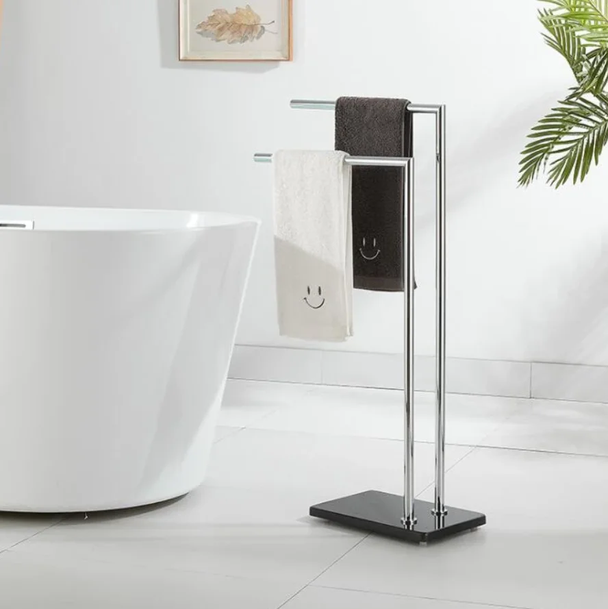 Медная напольная вешалка для полотенец вращающаяся в ванную комнату креативная