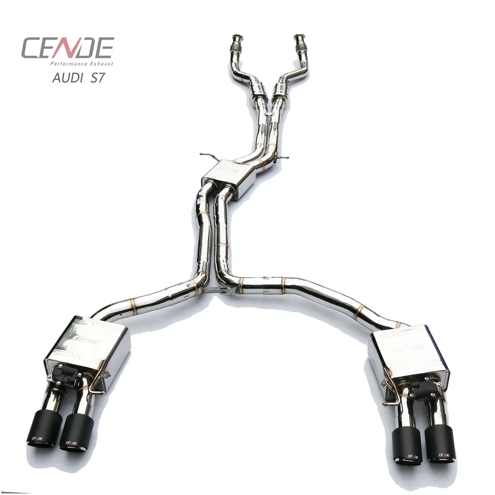 

Active sound car Accessories tips catback muffler system for S8 exhaust