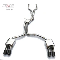 active sound car accessories tips catback muffler system for s8 exhaust