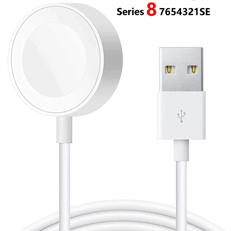 

Портативное беспроводное зарядное устройство для IWatch Ultra 8/7 6 SE 5, магнитная зарядная док-станция, зарядный USB-кабель для Apple Watch серии 4 3