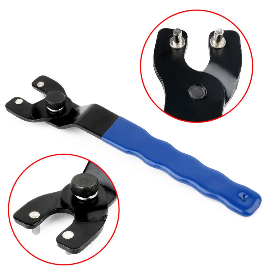 

Adjustable Angle Grinder Key Pin Spanner Plastic Handle Pin Wrench Spanner Home Wrenches Repair Tool Hubs Arbor Repair Tool