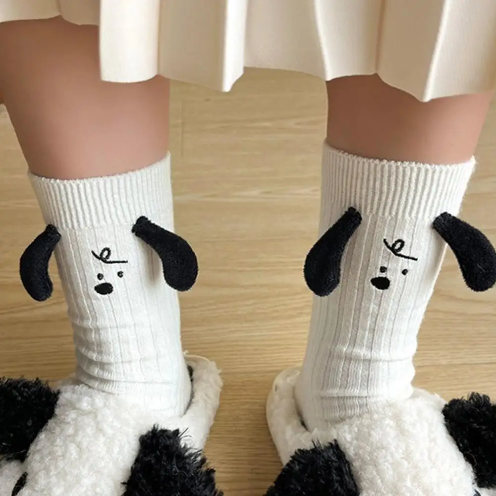 

Fashion Cute Funny Socks Eared Puppy Socks Harajuku Comfortable Socks Breathable Socks Doll Socks Doll Cotton 3D Lovely Y9T9
