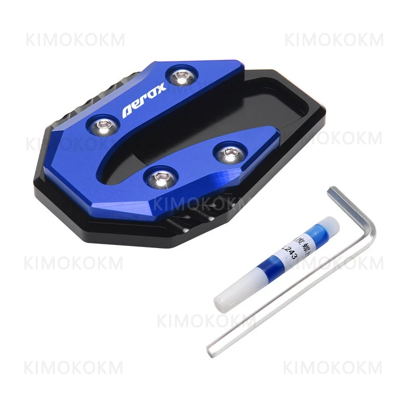 Фото Подходит для мотоциклов Yamaha: аксессуары NMAX125/155, AEROX155, модифицированная увеличенная боковая опора сиденья, увеличенная подножка NVX155. №2