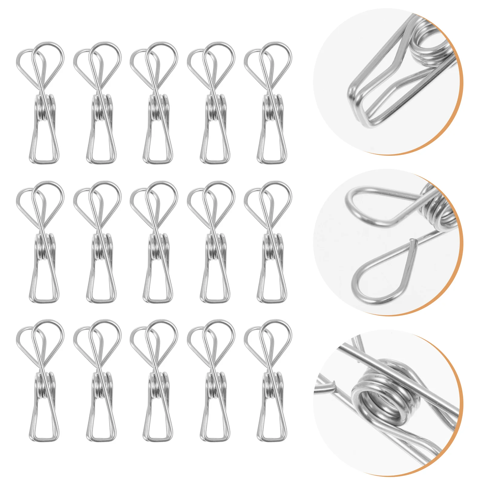 

Clips Sealing Metal Bagclip Snack Kitchen Seal Hanging Photo Clothespins Drying Clamp Chip Binder Picture Pegs Sealer Stainless