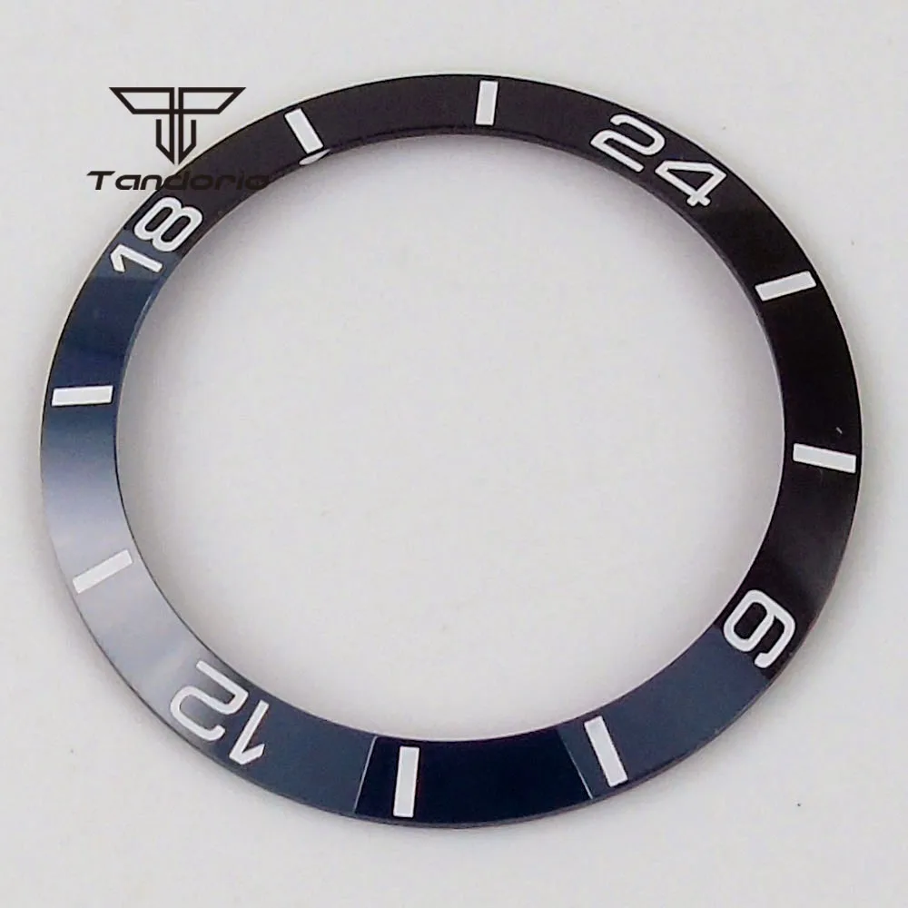 

38mm*30.6mm Black Blue Ceramic Bezel Insert Watch Parts Fit for 40mm Watch
