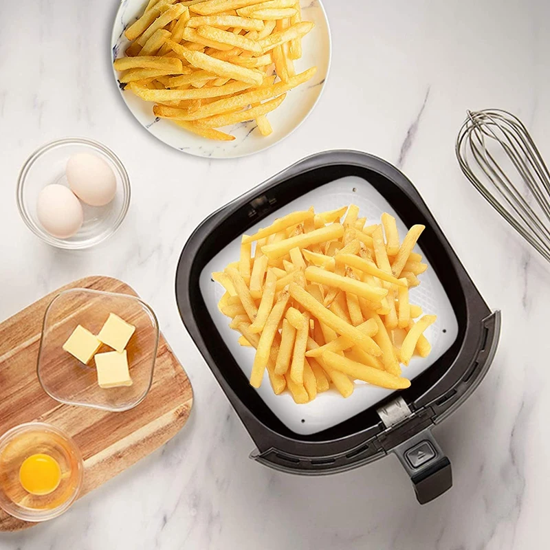 LUDA 200 шт. 10-дюймовая фритюрница одноразовая бумажная подкладка бумага из