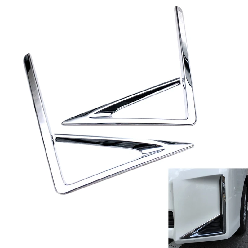 

Для Toyota Voxy 80 Серия Hybrid 2018 2019 2020 Хром передний противотуманный фонарь крышка фонаря отделка освещение ободок декоративная рамка