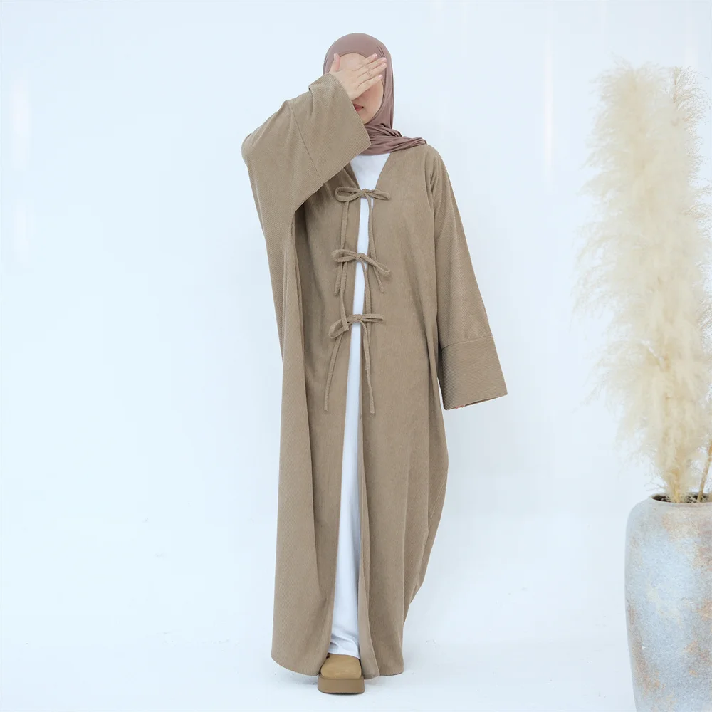 Зима 2024 Рамадан Абая Дубай роскошное мусульманское платье из Турции кимоно для