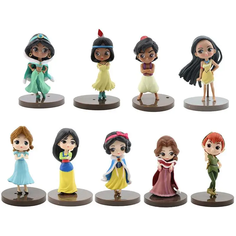 8 шт. фигурки героев мультфильма Disney Ариэль Золушка |