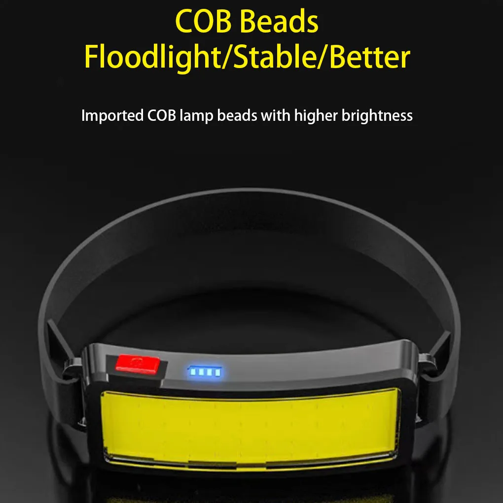 

Налобный фонарь с COB-матрицей и USB-портом