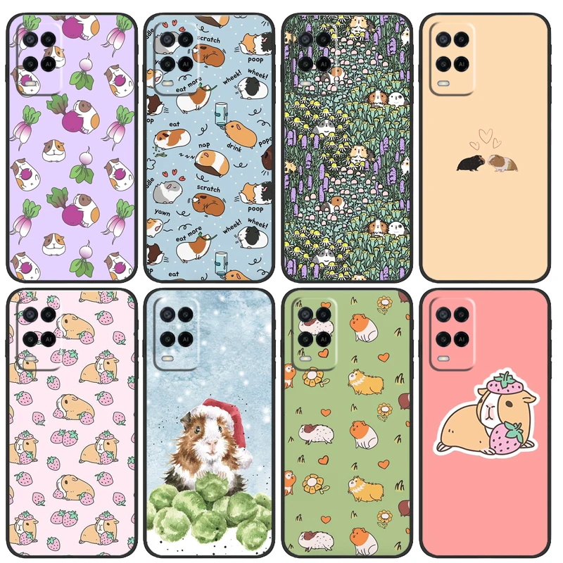 Мультяшная морская свинья для OPPO A96 A76 A16 A98 A78 A58 A18 A15 A17 A77 A5 A9 A74 A94 A52 A72 A53S A54S A57S