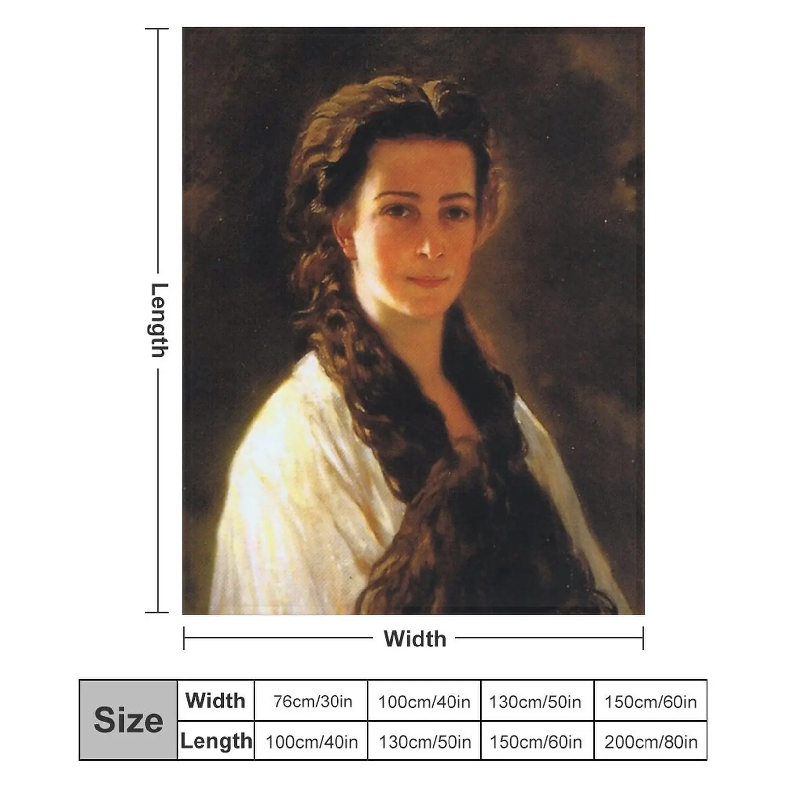 Портрет Sisi Empress от Riegele плед мягкие одеяла для большого детского дивана