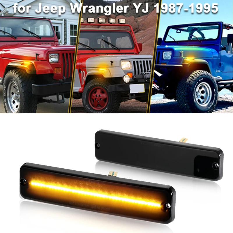 

2 шт., автомобильные аксессуары для Jeep Wrangler YJ 1987-1995