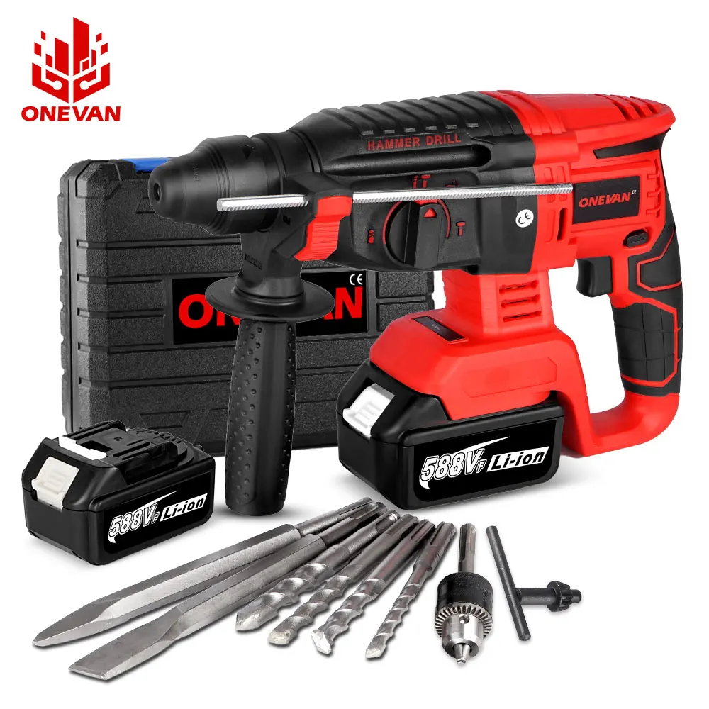 588vf Rechargeable Electric Hammer Impact Drill For Makita Battery