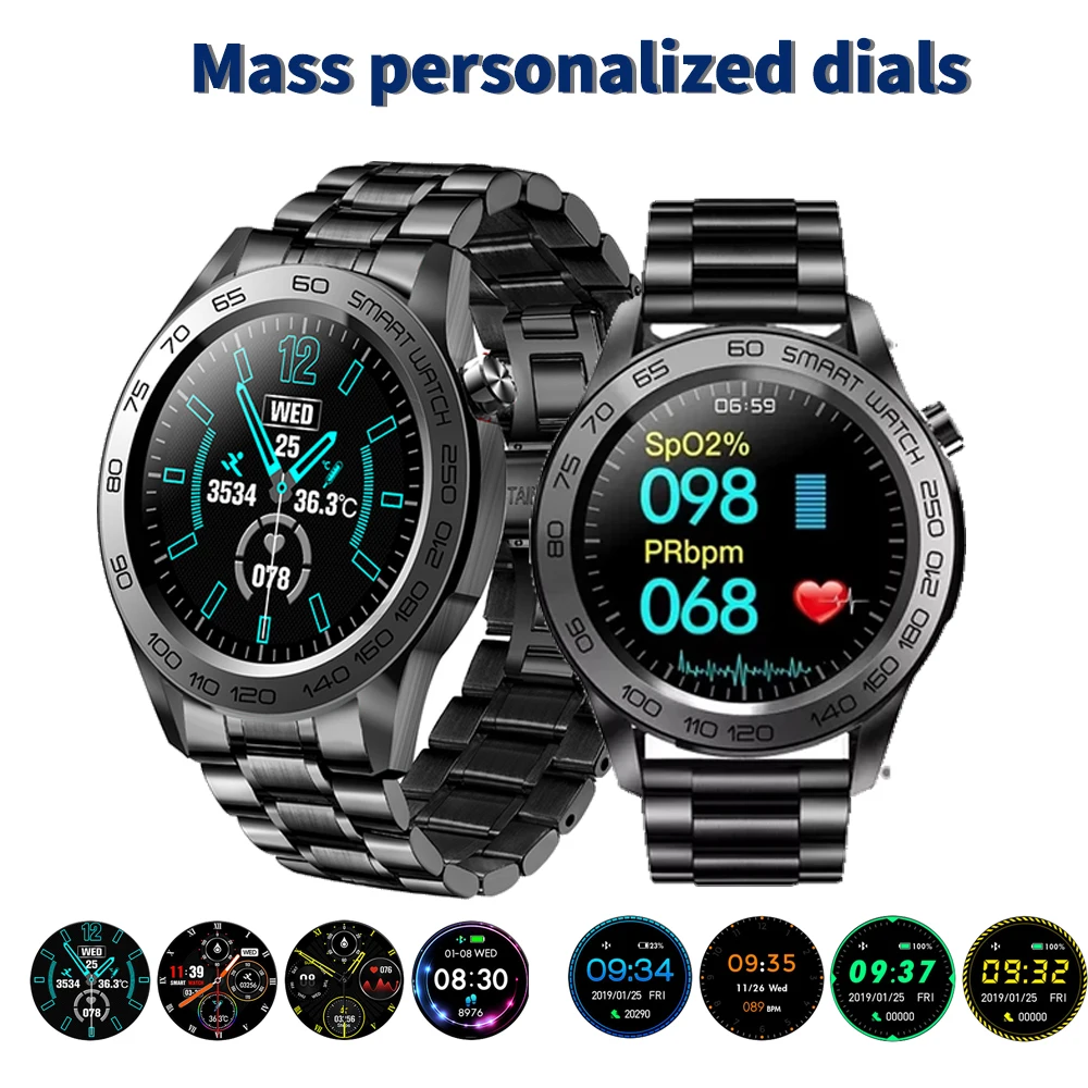 

Smart Watch Men Women Sports Fitness Wristwatch Body Temperature with Heart Rate Monitoring Smartwatch For Android IOS