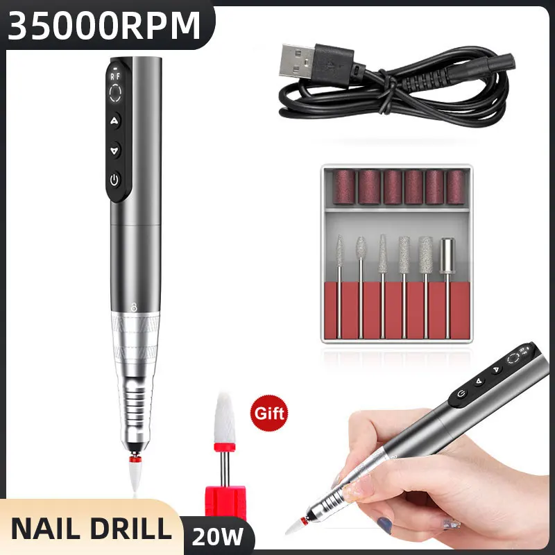 

Nail Drill Professional Machine Cordless Electric Manicure Cutter For Nail Repair Designed For Salons Families Gift Giving
