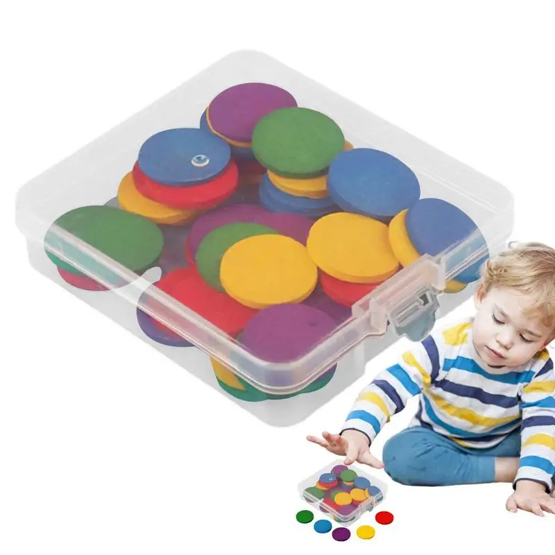 

Детские математические Обучающие игрушки, 50 шт., круглые деревянные Обучающие игровые наборы, детские дошкольные чипы, инструменты для подсчета для дома и школы