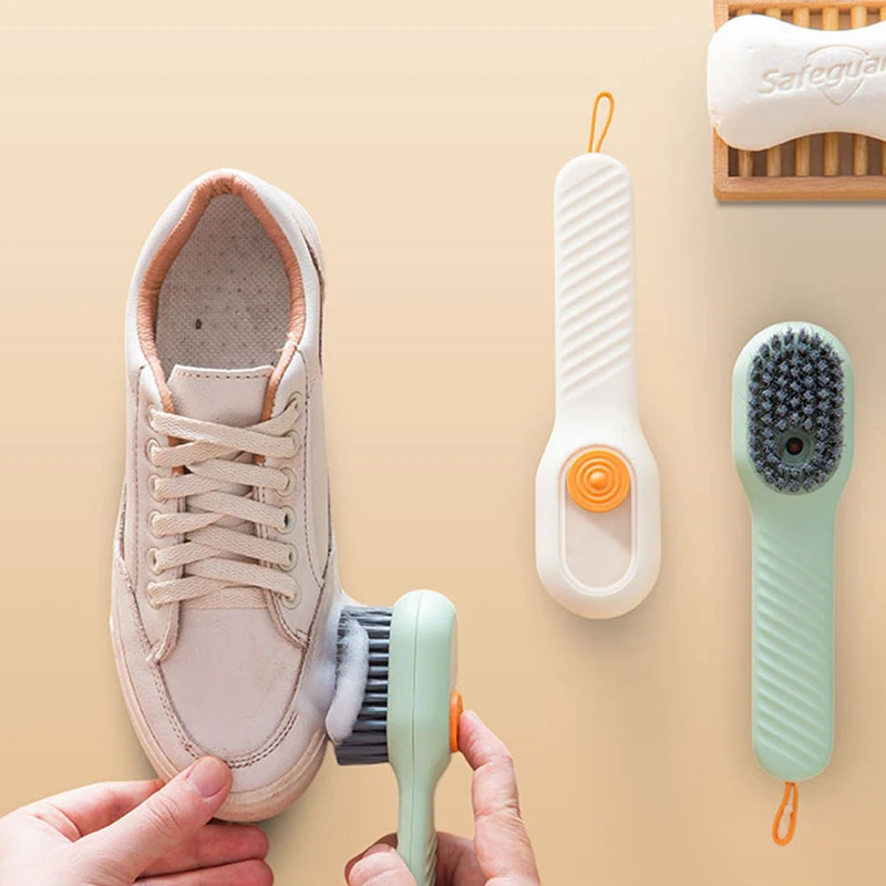 

Shoe Brush Liquid Cleaning Brush Handle Cleaner Cleaning Brushes Washing Toilet Dishes Home Portable Sneakers Shoe Cleaning Tool