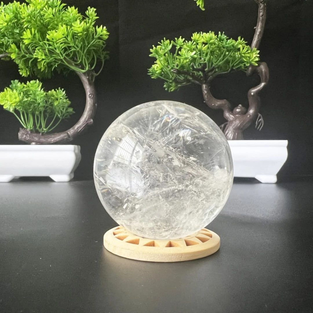 

SmartOrganizer Natural crystal ball ornaments Original stone polished crystal ball furniture Office decoration room decoration