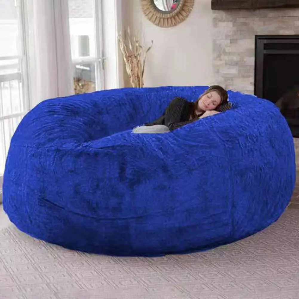 

150cm Bean Bag Cover Sofa Cover puff Gigante Chairs Without Filler Plush Lounger Seat Bean Bag Pouf Puff Couch Lazy Sofa Cover