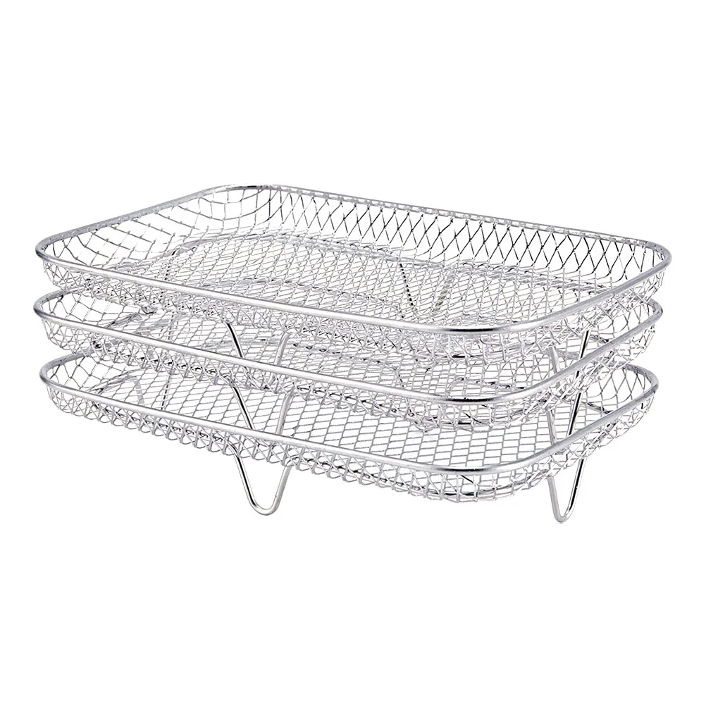 

Rack Air Fryer Grill Steaming Cooking Dehydrator Roasting Steamer Stainless Steel Basket Drying Bbq Wire Barbecue Bakingcanning