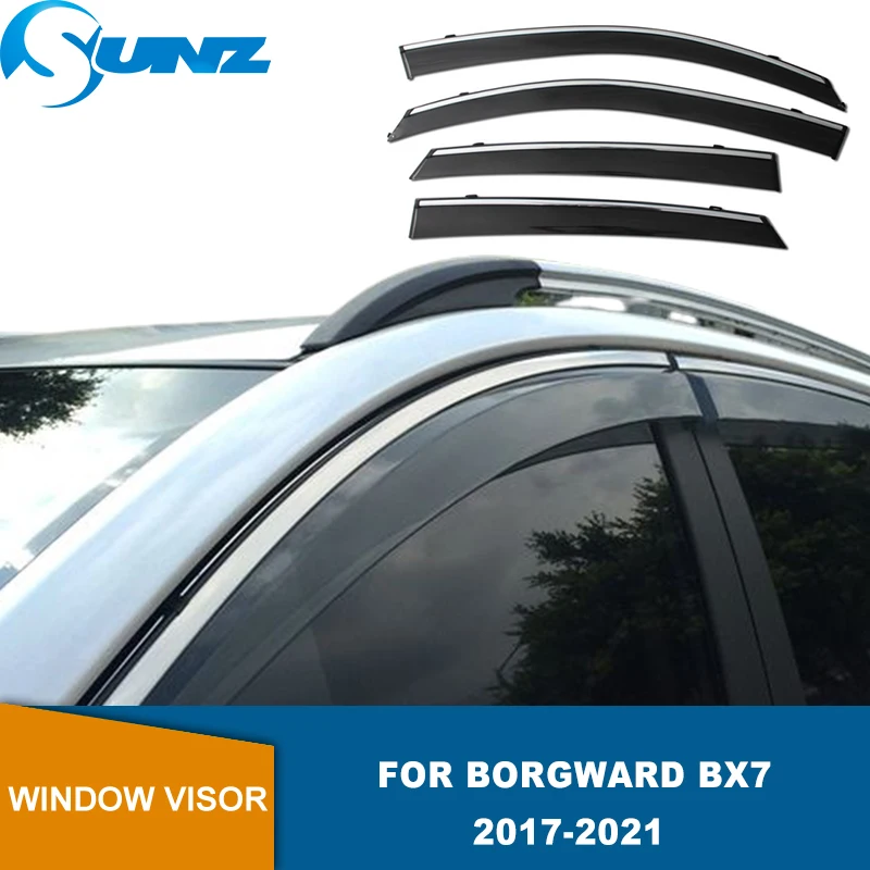 

Window Deflectors For Borgward BX7 2017 2018 2019 2020 2021 Window Visor Vent Sun Shade Rain Guard Deflector Awnings Shelters