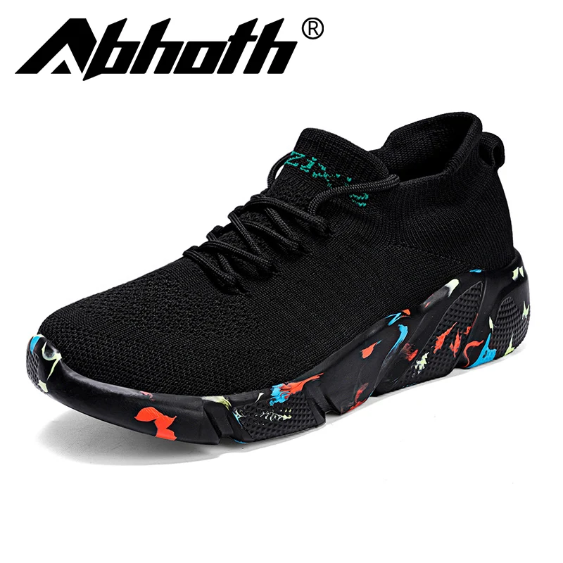 

Abhoth Fashion Fabric Men's Casual Shoes Breathable Light Sneakers Outdoor Protective Cushioning Wear-Resistant Sports Shoes
