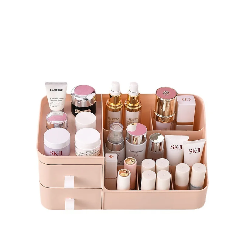 

Large Capacity Drawer Makeup Storage Box Ladies Skin Care Dresser Bathroom Makeup Storage Box Cosmetics Lipstick Beauty Box