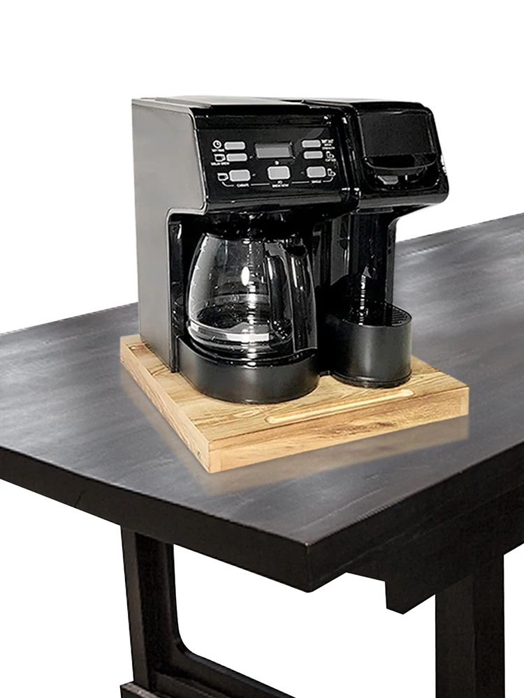 

Coffee Maker Trays13'Solid Wooden Countertop Caddy Slider Tray Rolling Cup Organization For Most Coffee Makers Blenders