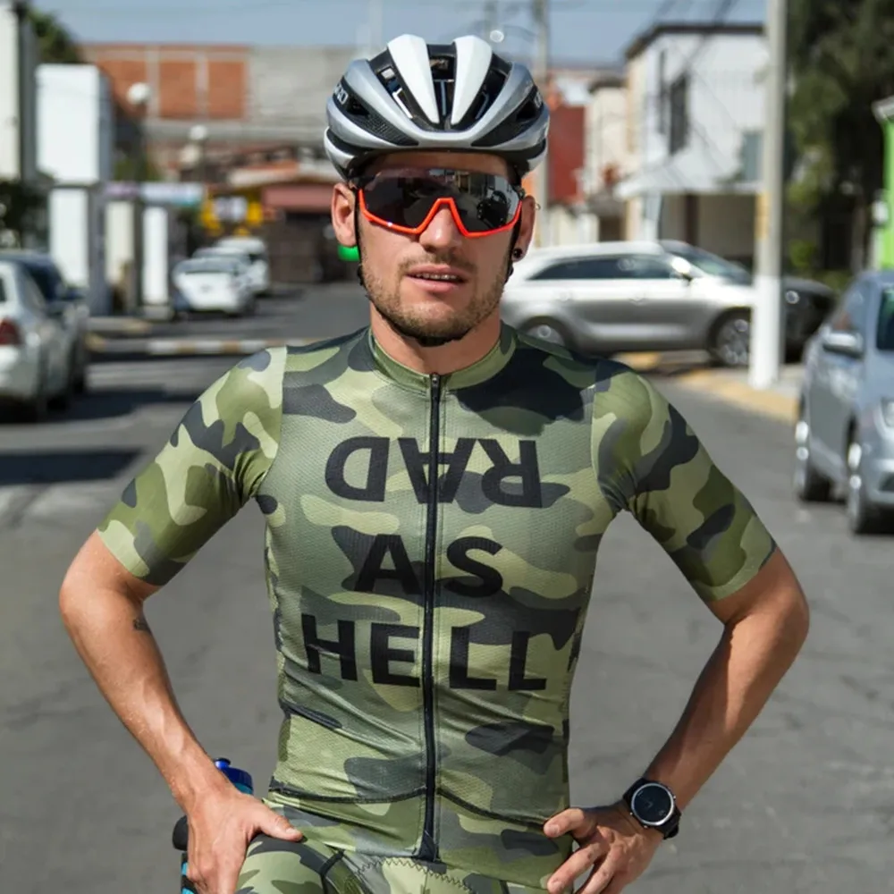 

Футболка мужская с коротким рукавом, дышащая рубашка для езды на велосипеде, быстросохнущая Удобная