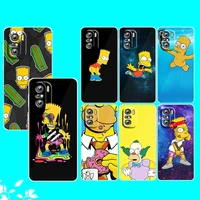 boy family the simpsons for xiaomi redmi note 10s 10 k50 k40 gaming pro 10 9at 9a 9c 9t 8 7a 6a 5 4x transparent phone case