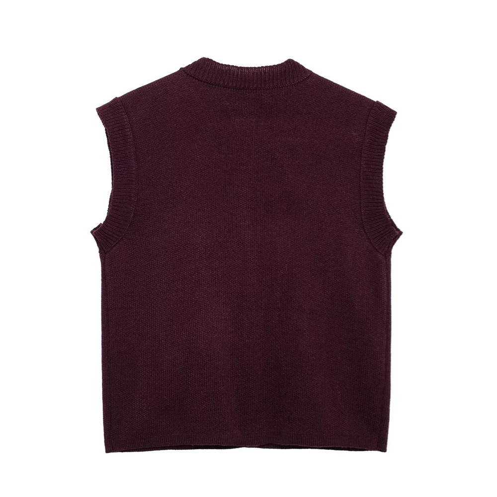 RARF 2024 свободный Ankela маленькая ароматная пуговица украшение вязаный жилет