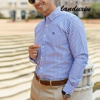 men shirts striped casual 2022 fashion men brand new star men button down shirts long sleeve shirts landuxiu