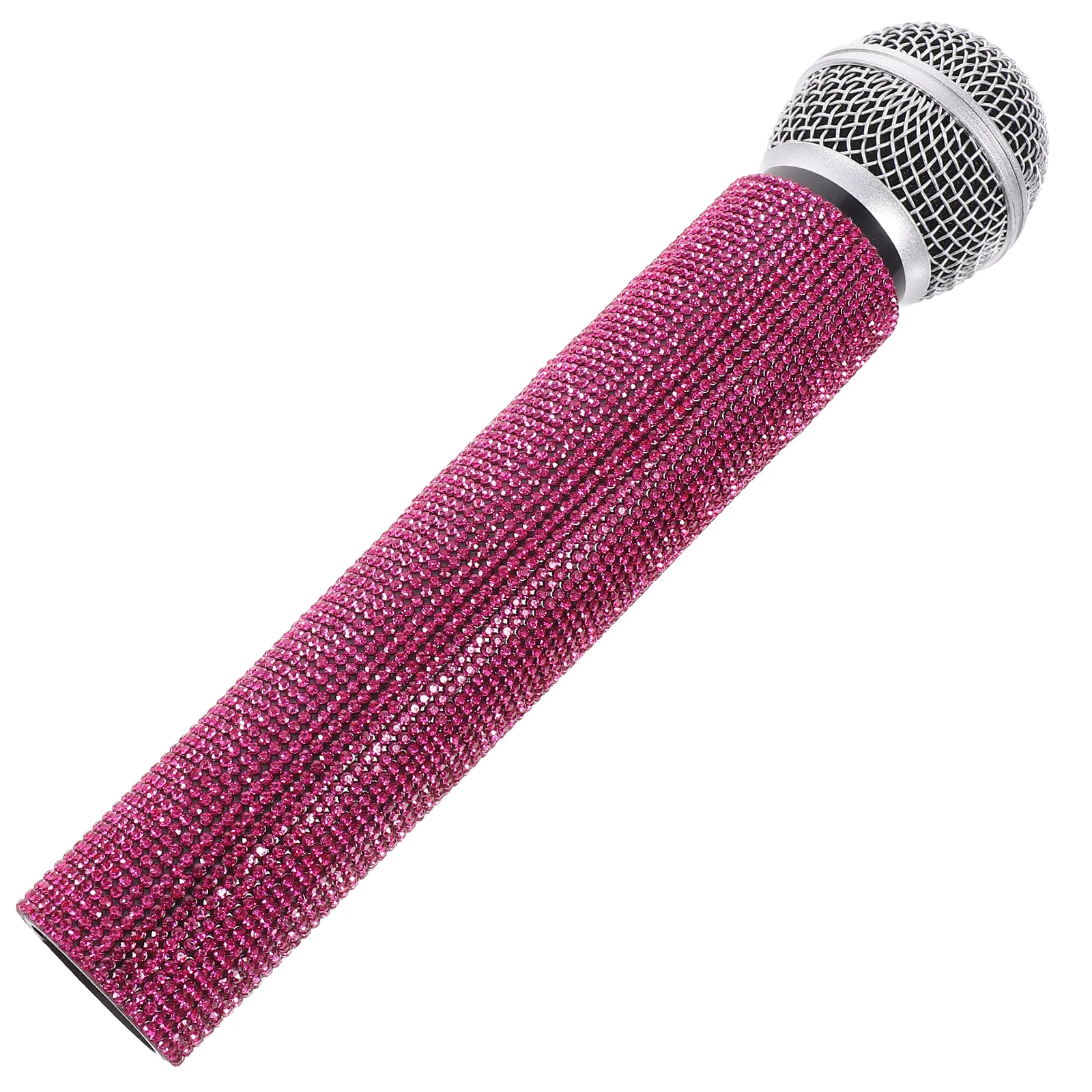 

Microphone Simulated Artificial Prop Flash Faux Children Diamond Pretend Play Toddler