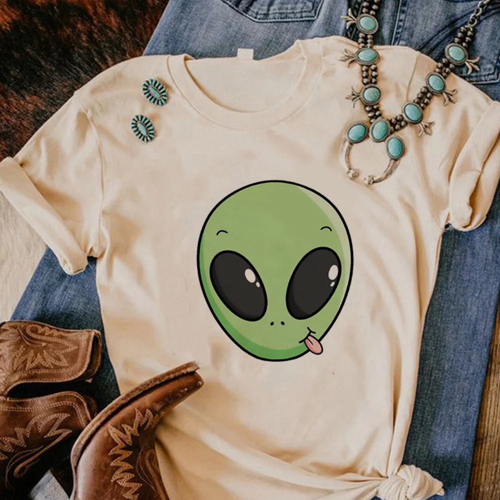 

Alien top women graphic designer t shirt girl designer clothing