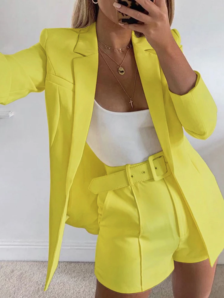 Костюм с шортами пикантный темпераментный кардиган модный костюм для отдыха