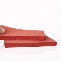 1pc red silicone foam mat pressing mat laminating machine silicone pad soft sponge foam board high temperature resistant pad