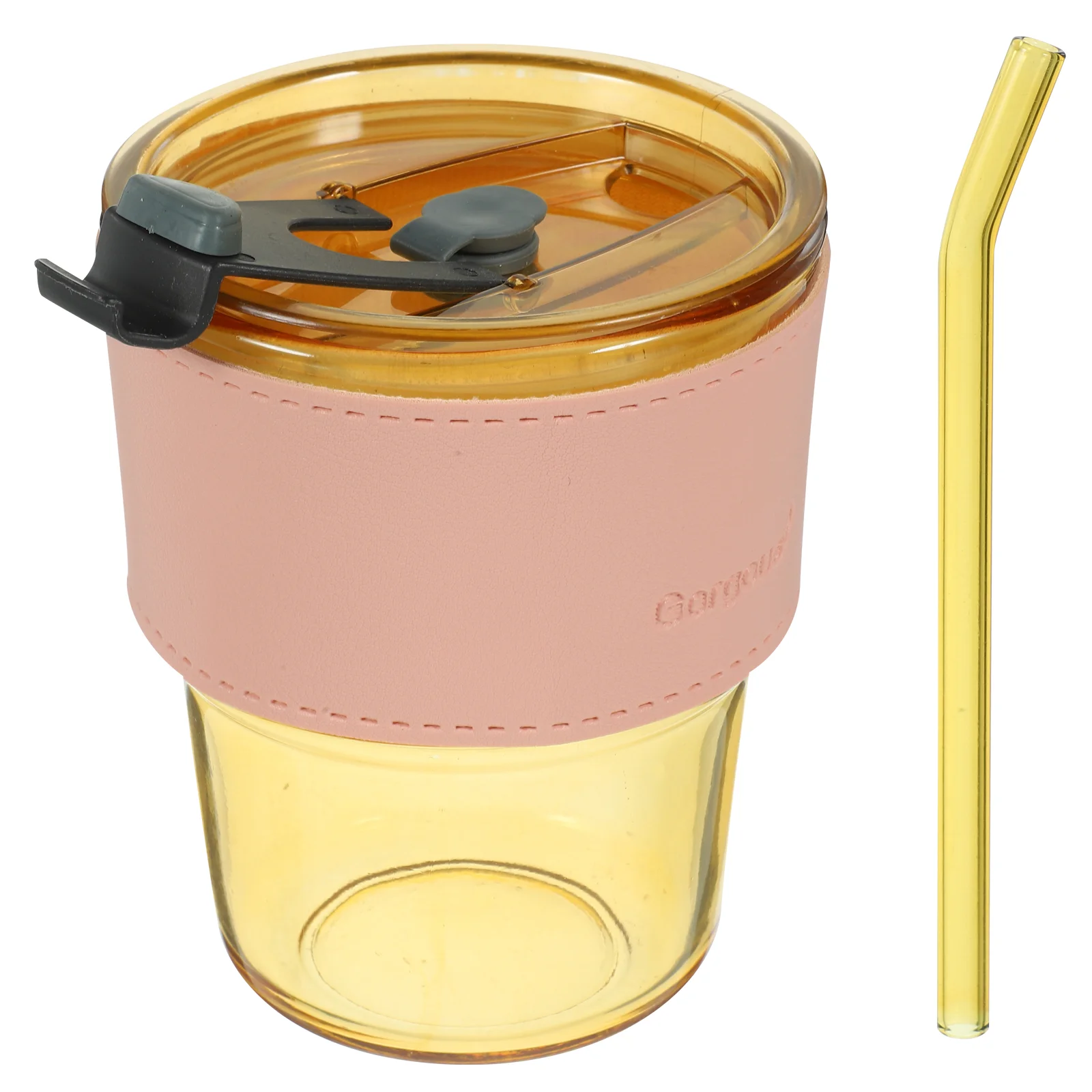 

Sippy Cup Straw Water Bottle Glass White Empty Juice Bottles Insulated Tumblers Milk Office Mugs