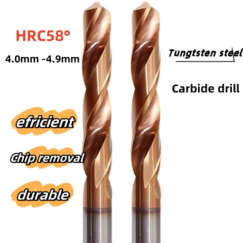 

ЗIMICNC Спиральные сверла из карбида HRC58 4.0-4.9 мм