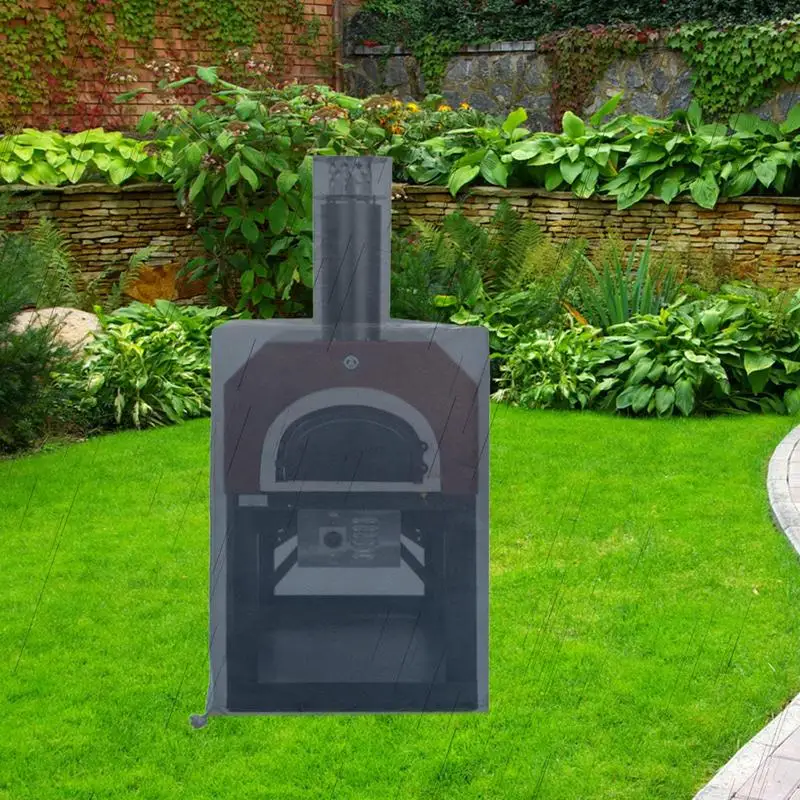 

Outdoor Pizza Oven Cover Barbecue Grill Cover Rainproof Cover Great Protection With Waterproof Coating Adjustable Rope For Oven