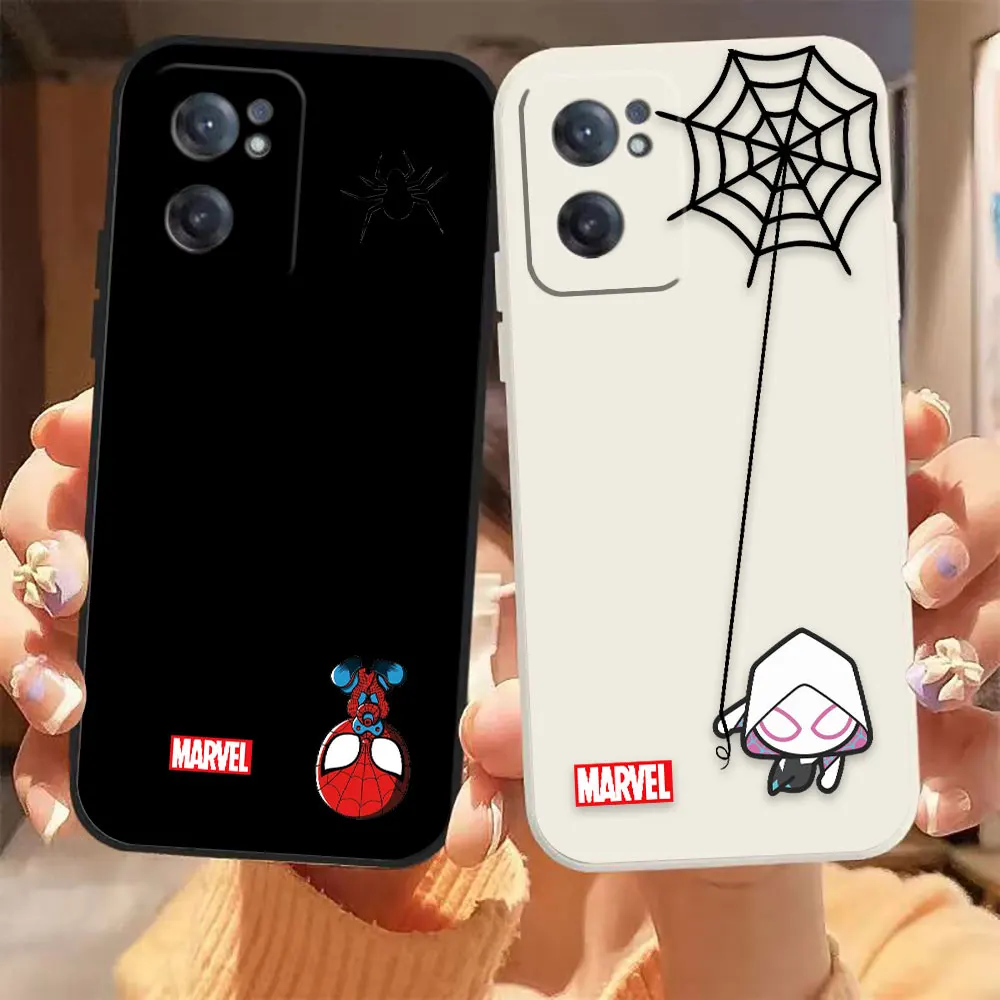 

Cartoon Marvel's Spider-Man Phone Case For Oneplus 11 10 9 9R 9RT 8 8T 7 7T ACE 2 2V NORD CE 2 Lite Pro Case Funda Shell Capa