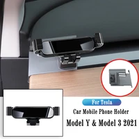 gravity bracket for tesla model 3 2021 2022 gravity navigation bracket gps stand air outlet clip rotatable support accessories