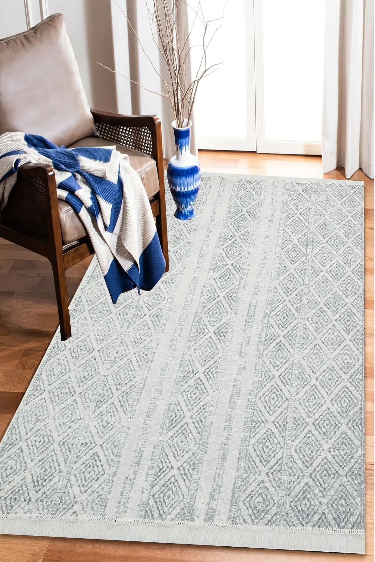 

Хлопковый нескользящий ковер, ковер ручной работы с узором, двухсторонний моющийся, каучук, тканые хлопковые коврики, эко-ковер AR01