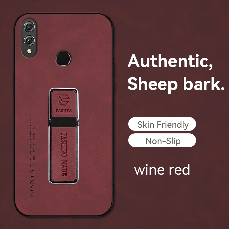 Жесткая Противоударная задняя крышка для телефона из искусственной кожи Honor 8X