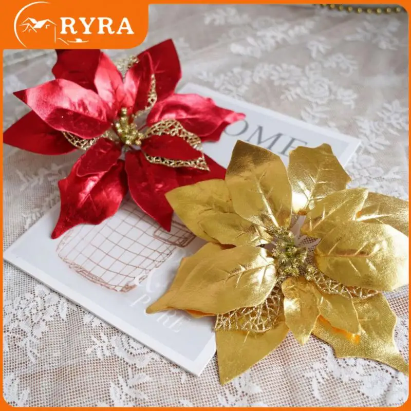 

Искусственные цветы для дома, тонкая работа, не выцветает, искусственная яркая красная цветочная ткань