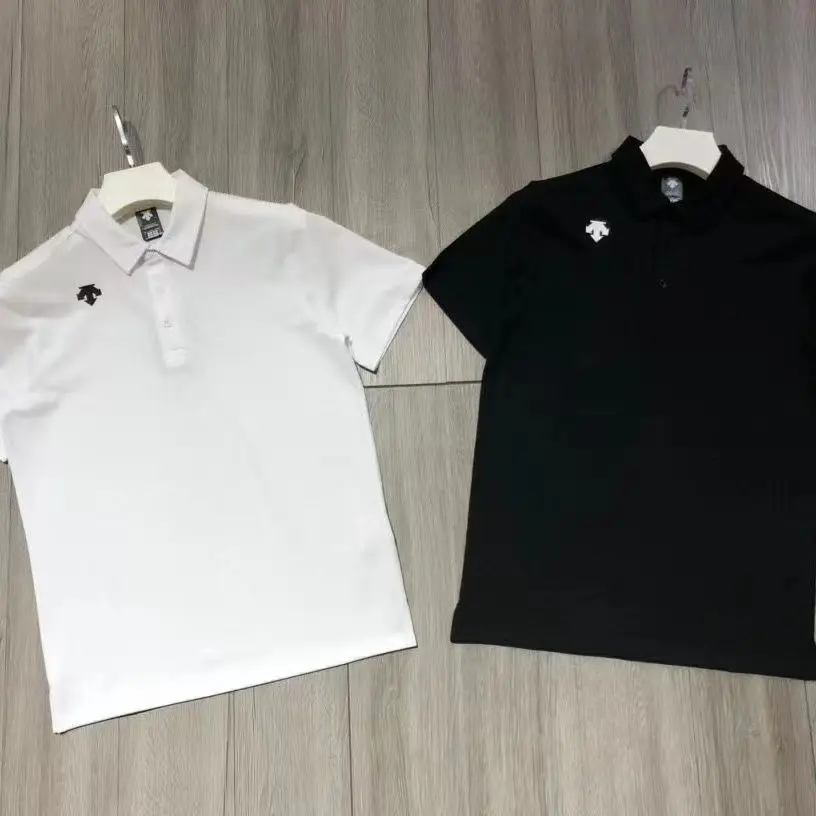 

2023 New Golf Sports Polo Shirt Casual Casual Ice Silk T-shirt Large Sweat-absorbing Quick Drying Top