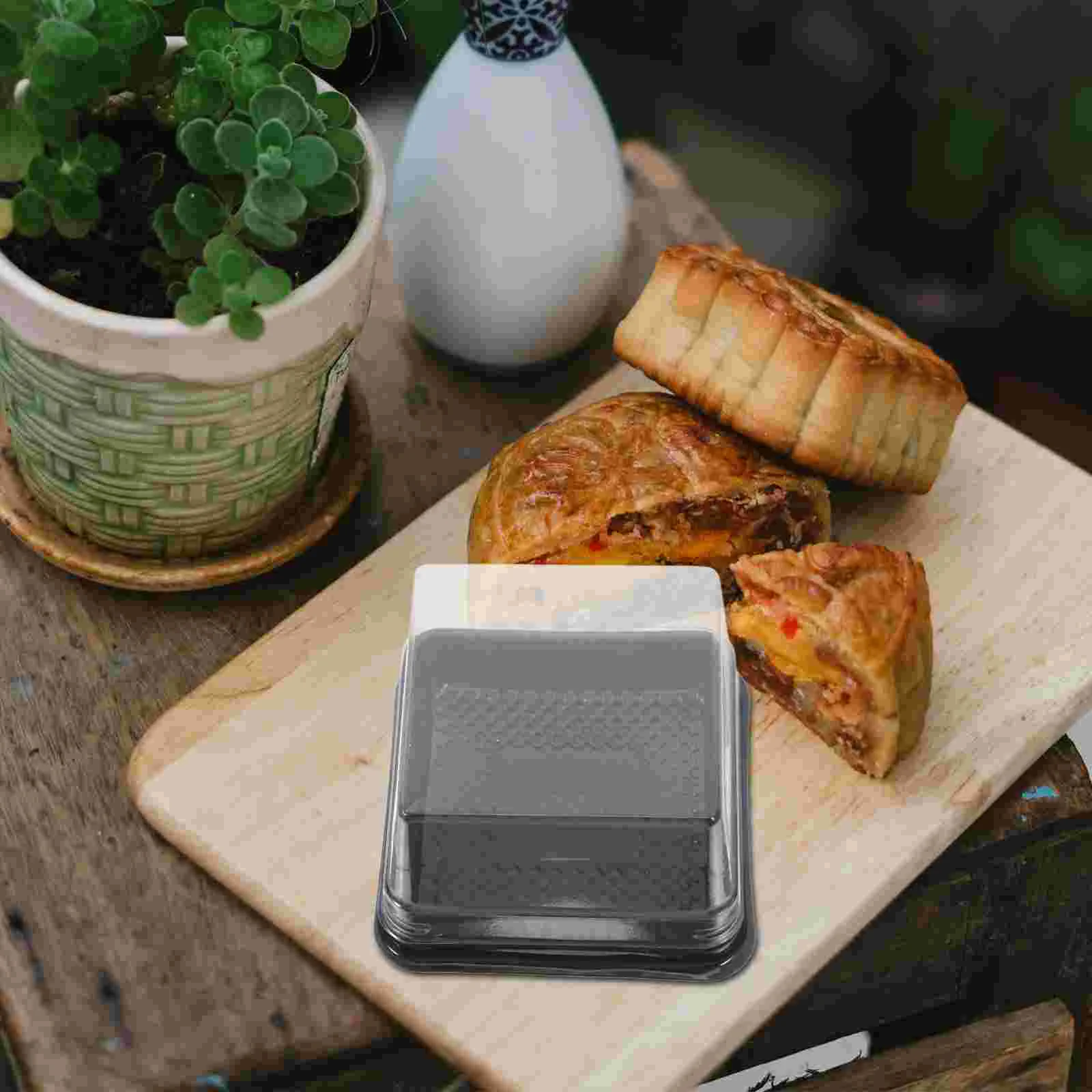 Чизкейк Яичный желтк Хрустящая упаковочная коробка Контейнеры для ломтиков Луна